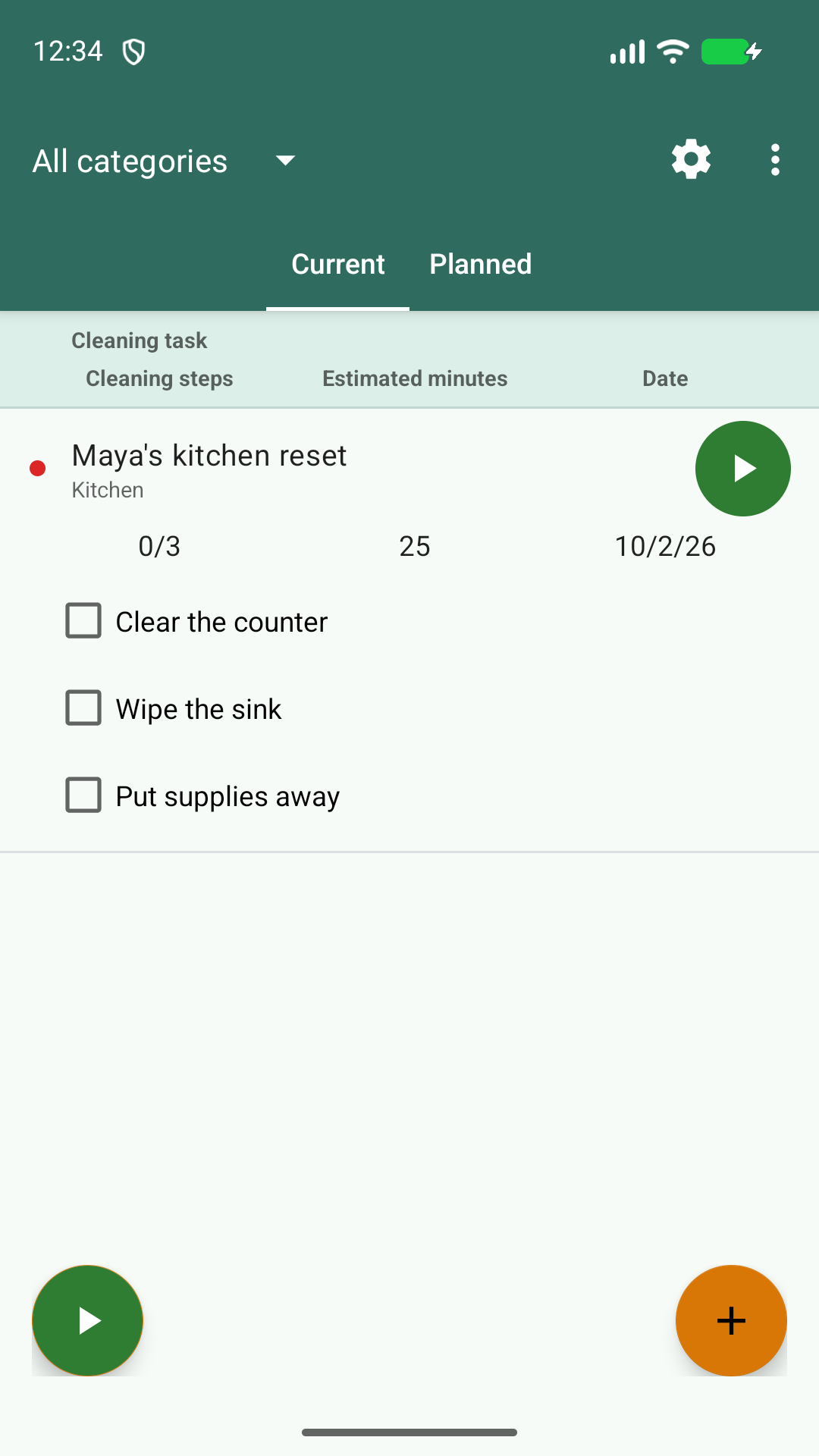 Cleaning Tracker 1