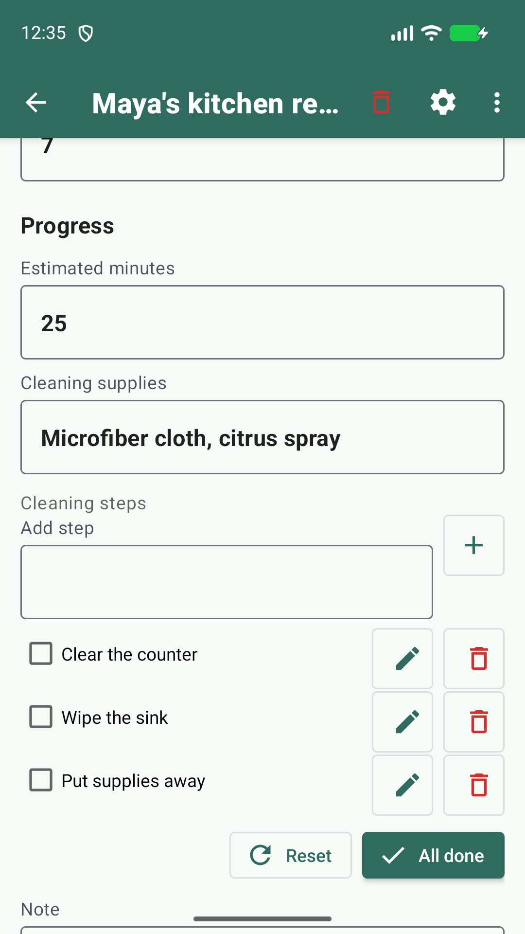 Cleaning Tracker 3