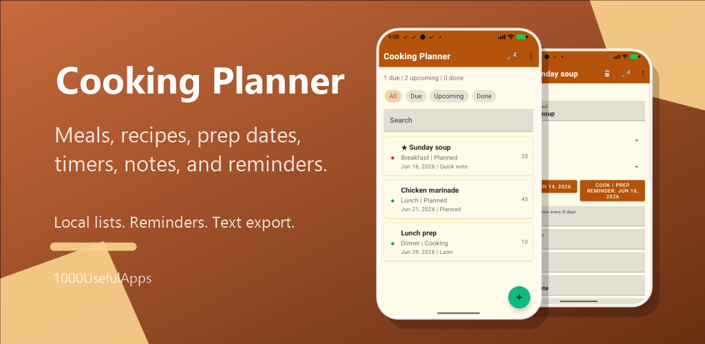 Cooking Planner