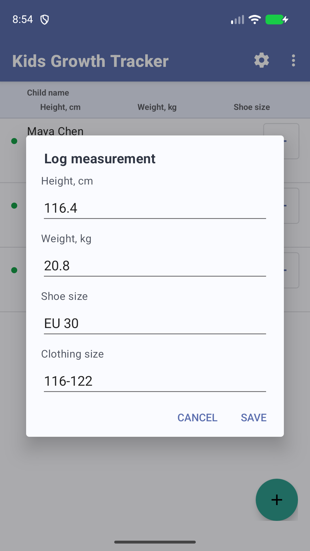 Kids Growth Tracker 3