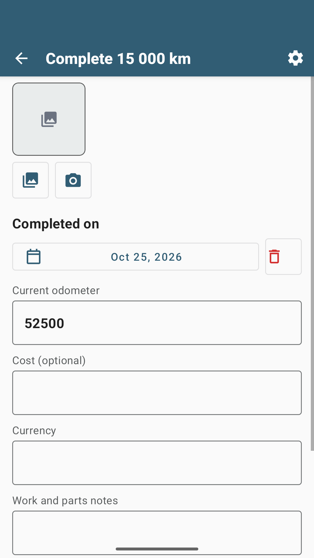 Vehicle Service Log 4