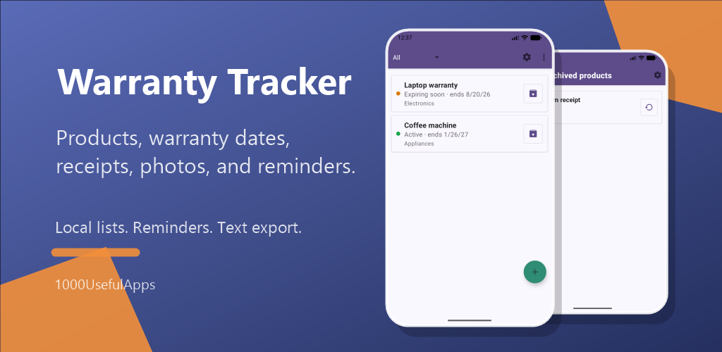 Warranty Tracker